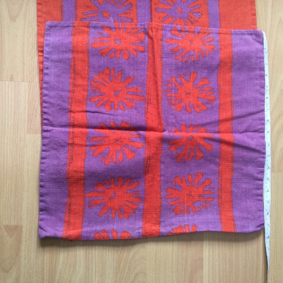 Ikea Cotton Cushions Covers Set of 2 Purple Red - Picture 3 of 4